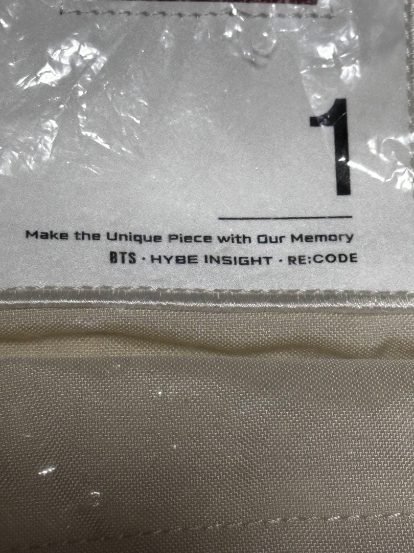 【未使用】BTS RECODE UPCYCLED BACKPACK V(テテ)