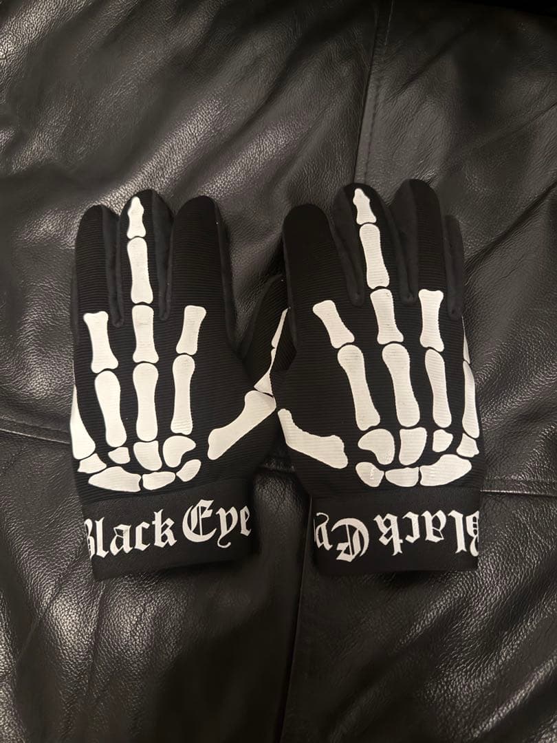 Black Eye 骸骨デザイン手袋