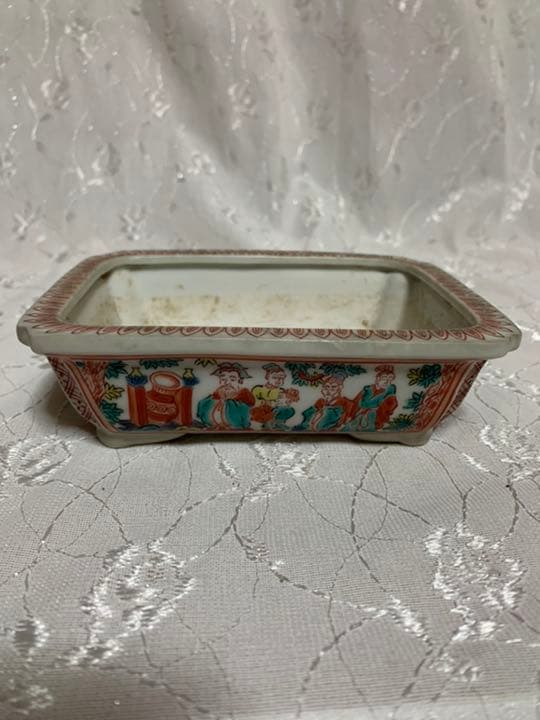 九谷　大日本　箱付き　盆栽鉢