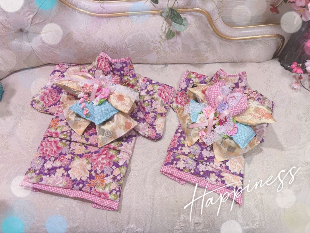 B438.pon2pan2☆犬オーダーお着物☆犬の着物