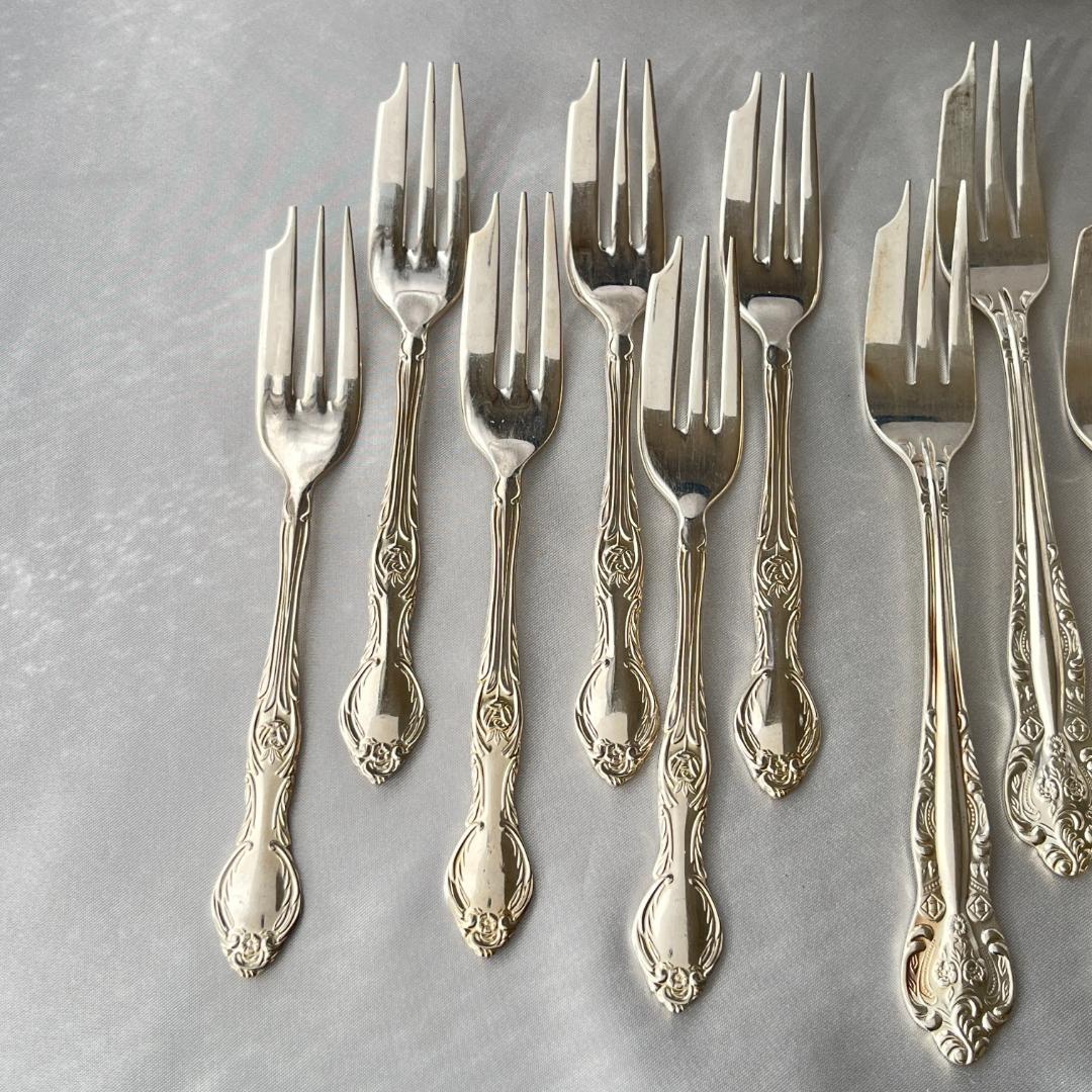 【RODD】ケーキフォーク / デザートフォーク 16本【シルバープレート】