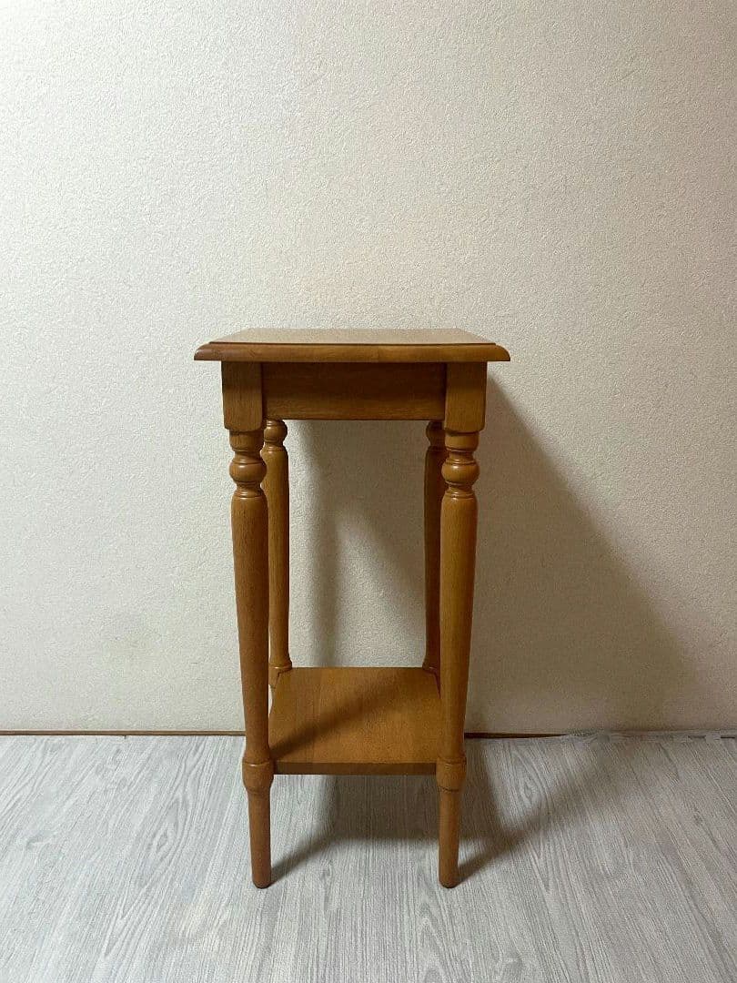 飛騨産業 キツツキ 木製 電話台 花台棚 台 シンプル　ビンテージ