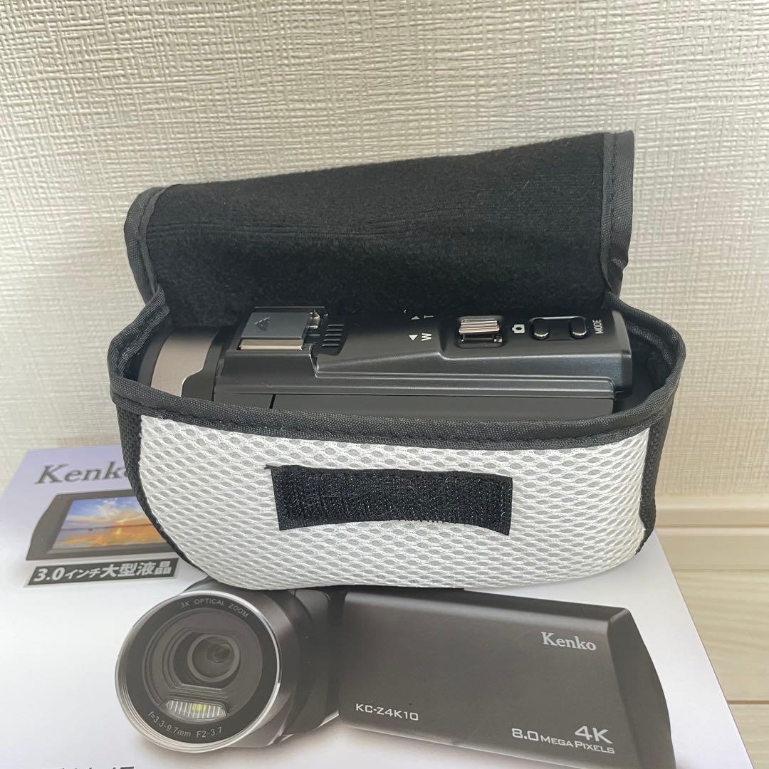 Kenko KC-Z4K10 デジタルビデオカメラ＋予備充電池1個付き
