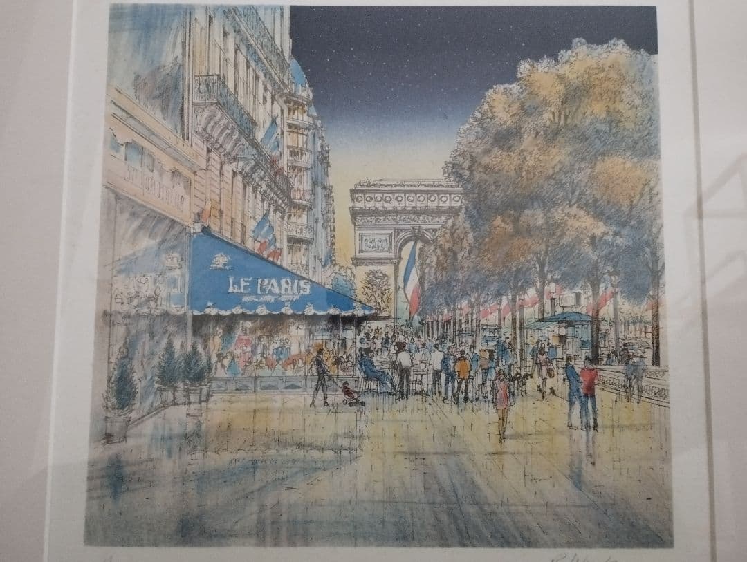 ロルフ・ラフルスキー Rolf Rafflewski リトグラフ　 パリ凱旋門Ⅱ