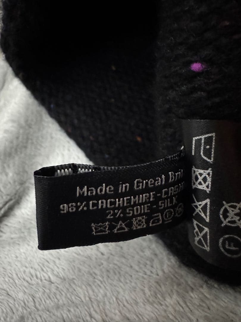 Wakaシャネル　カシミヤ　ビーニー　ニット帽