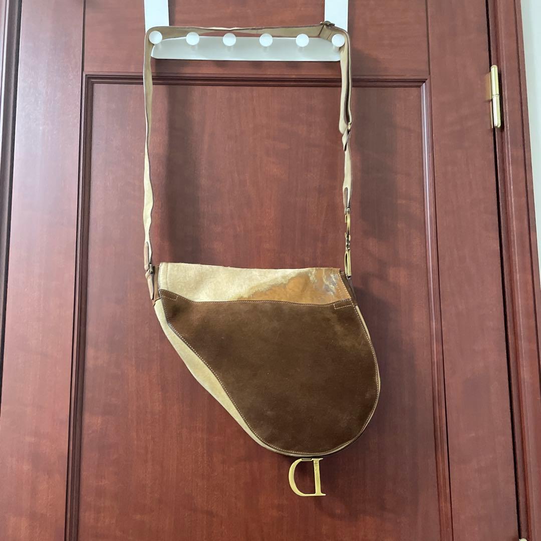 あ　美品　希少クリスチャンディオール　Dior サドル　ハラコ
