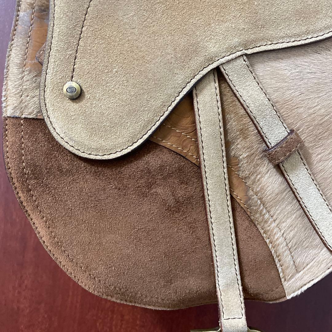 あ　美品　希少クリスチャンディオール　Dior サドル　ハラコ