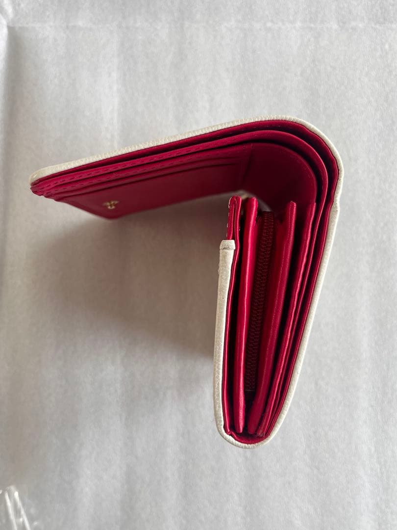 PINKY&DIANNE ホワイト 二つ折り財布 未使用品