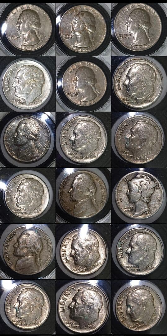 【全195枚】旧銀貨・旧アメリカ硬貨