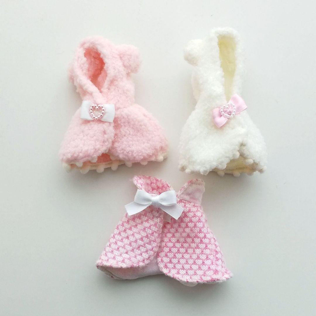 確認用リカちゃん ケープ フード付き 3点セット