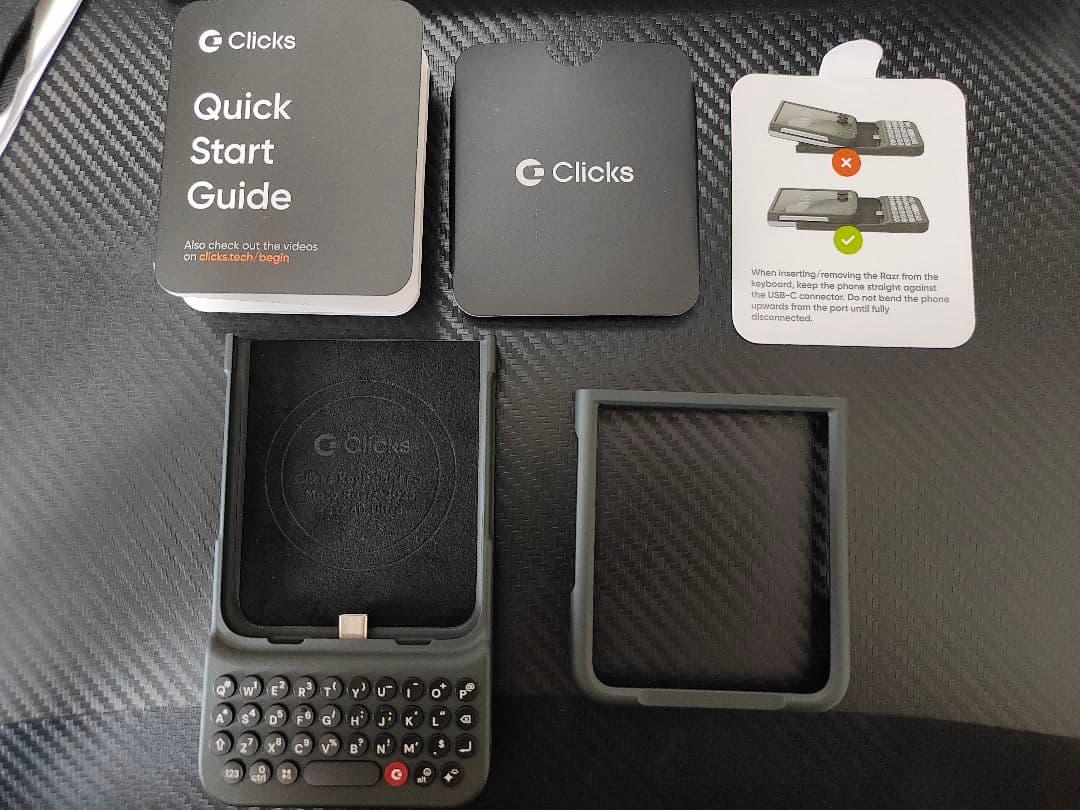 Clicks キーボード Moto Razr 60 Ultra用