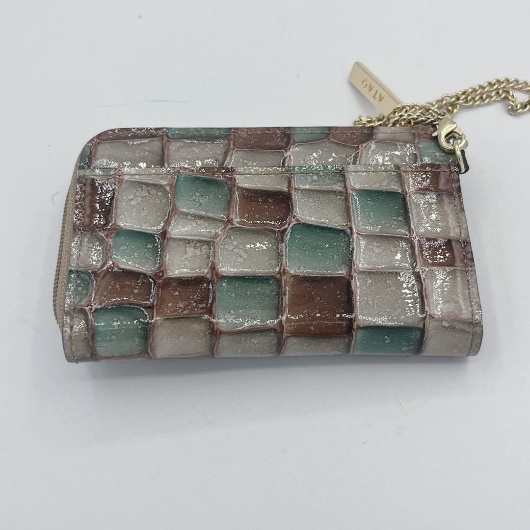 未使用級⚫︎ATAO アタオ キーケース L字ファスナー ケース 金具