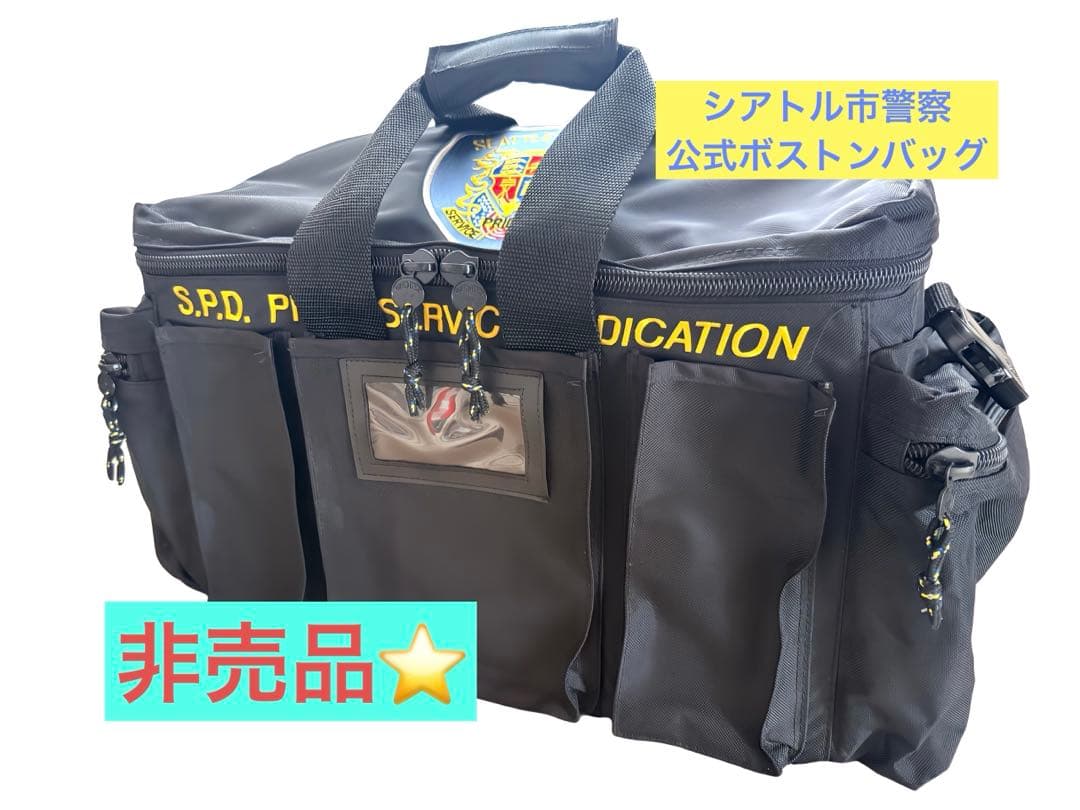 ★一般非売品★激レア【新品】シアトル市警察　公式ボストンバッグ