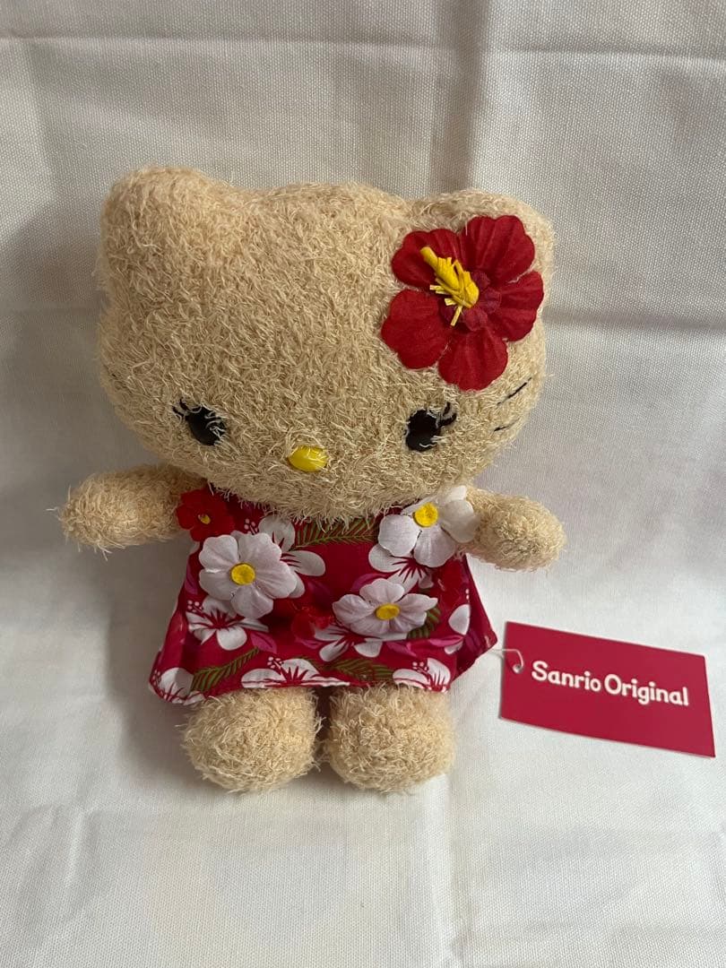 キティ　ハイビスカスぬいぐるみ　サンリオ　ハローキティ