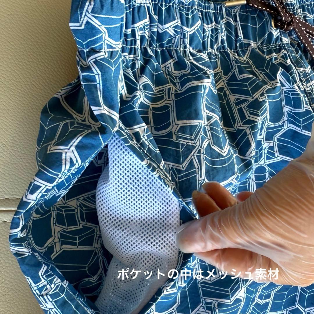 H HERMES エルメス 未使用タグ箱付き メンズ水着 L