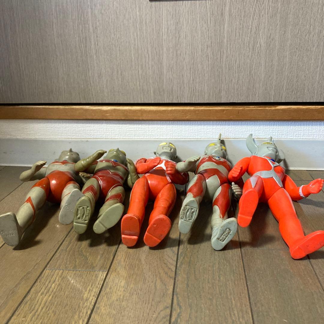 ウルトラマン ソフビ ５体セット ブルマァク マルサン