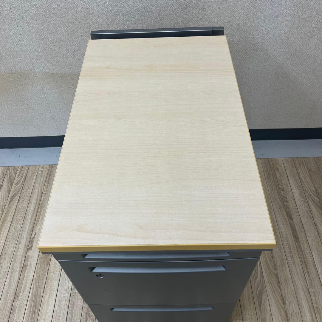 オカムラ 両ラウンドデスク 3段サイドデスクセット★メインデスク別出品セット販売