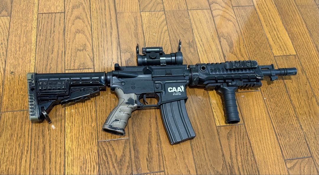 CAA 電動ガン セット ブラック サバイバルゲーム サバゲー
