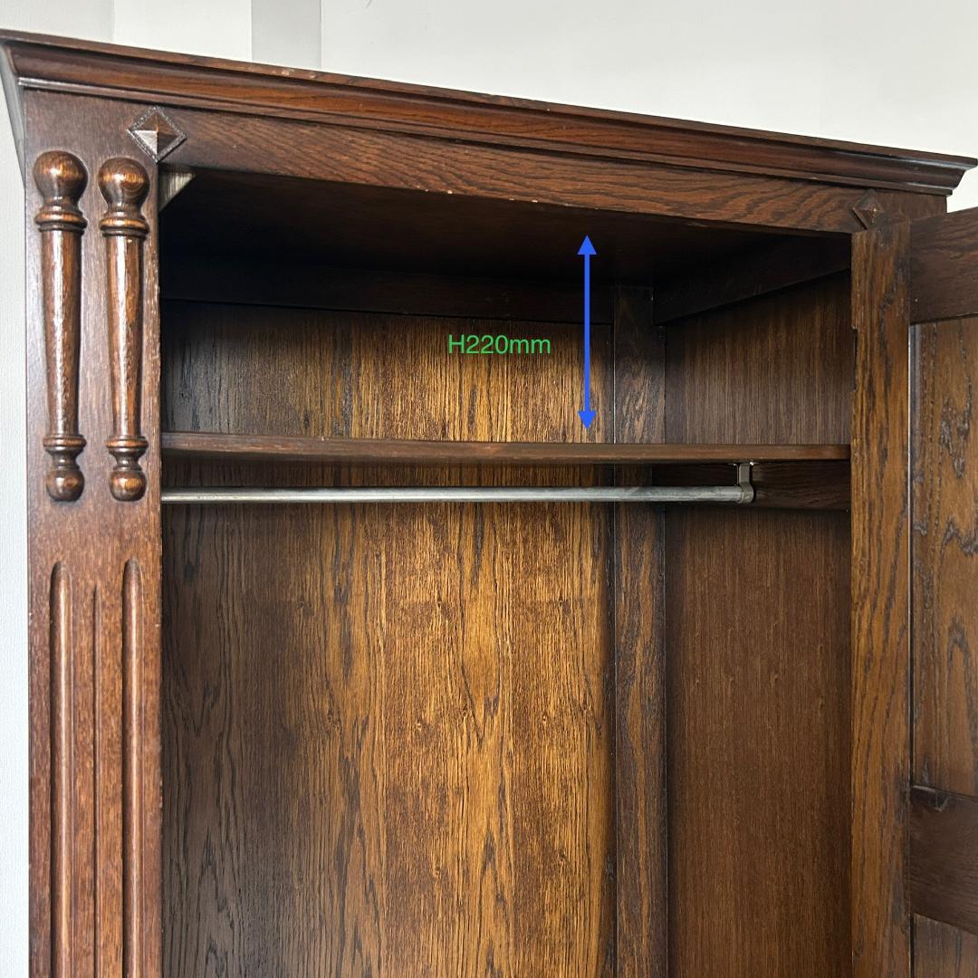 イギリス アンティーク家具 ホールローブ ワードローブ 1930年頃 757A