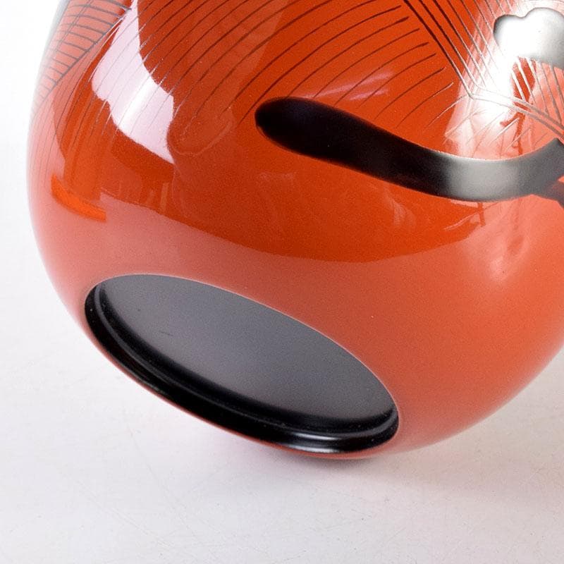 茶道具　山中塗　和田瑾斎造　玄々斎好　曙棗　共箱　V　6878