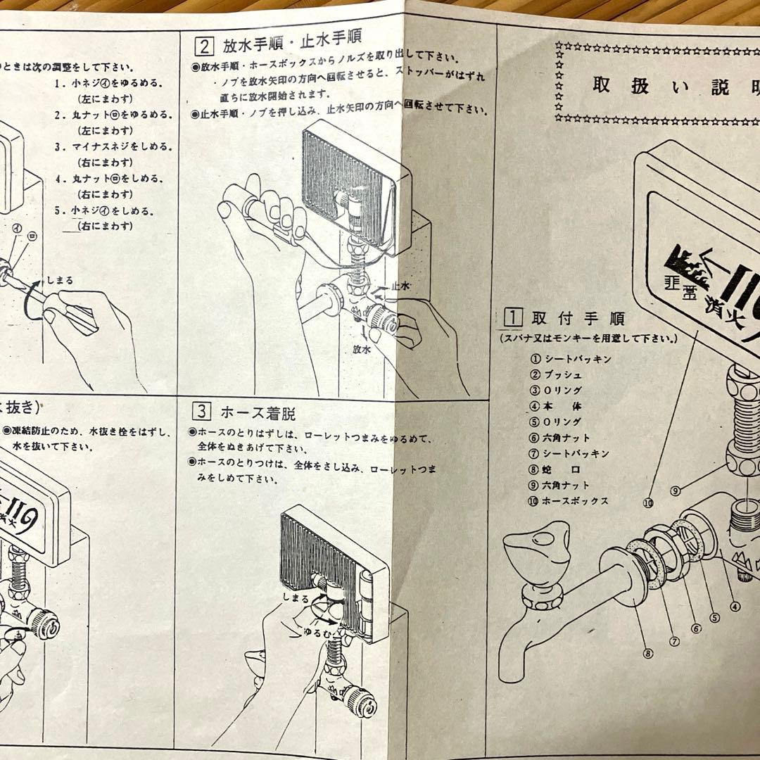 【新品】消火器　ファイヤー119 防災用品　火事　消火　昭和レトロ　防災グッズ