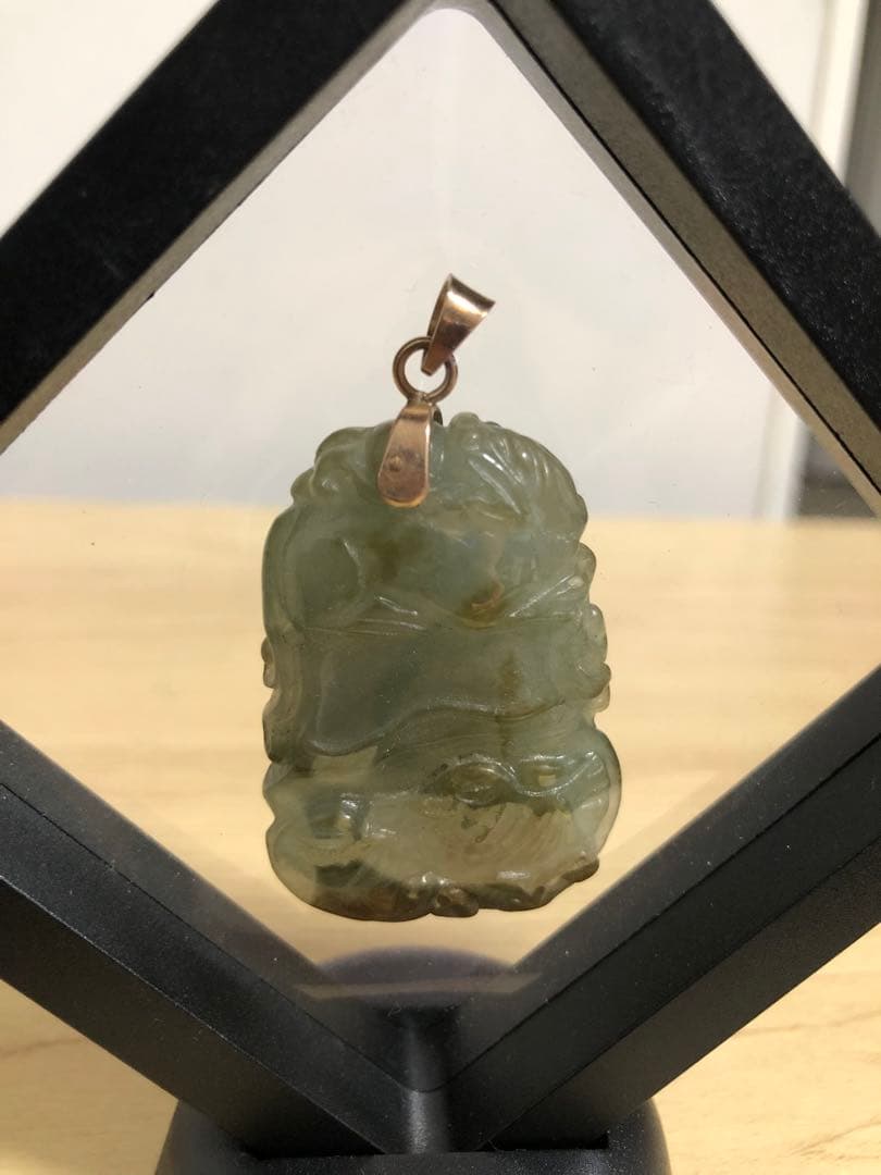 激安★翡翠トップ★最高級★フロートコレクションケース付き