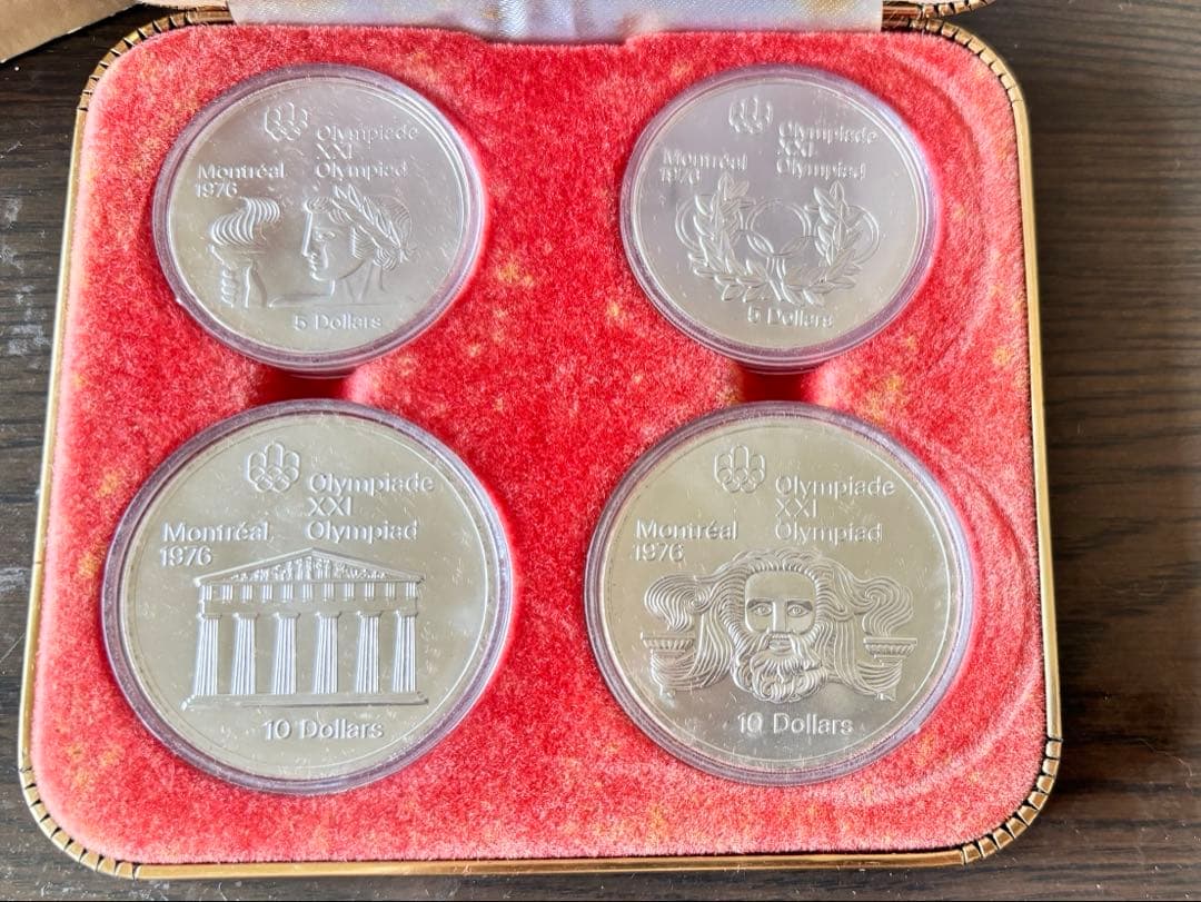 1976年モントリオールオリンピック記念硬貨セット　箱付き