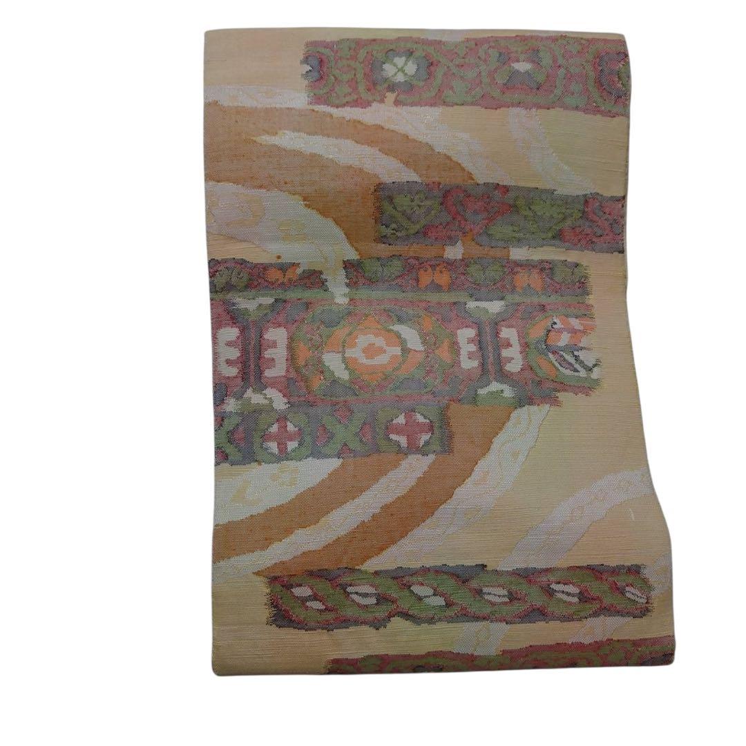 未使用近い　美品　袷　正絹　大島紬　小紋　フルセット