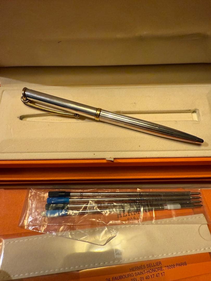 hermes Allegro アレグロ シルバー シャープペンシル ボールペン