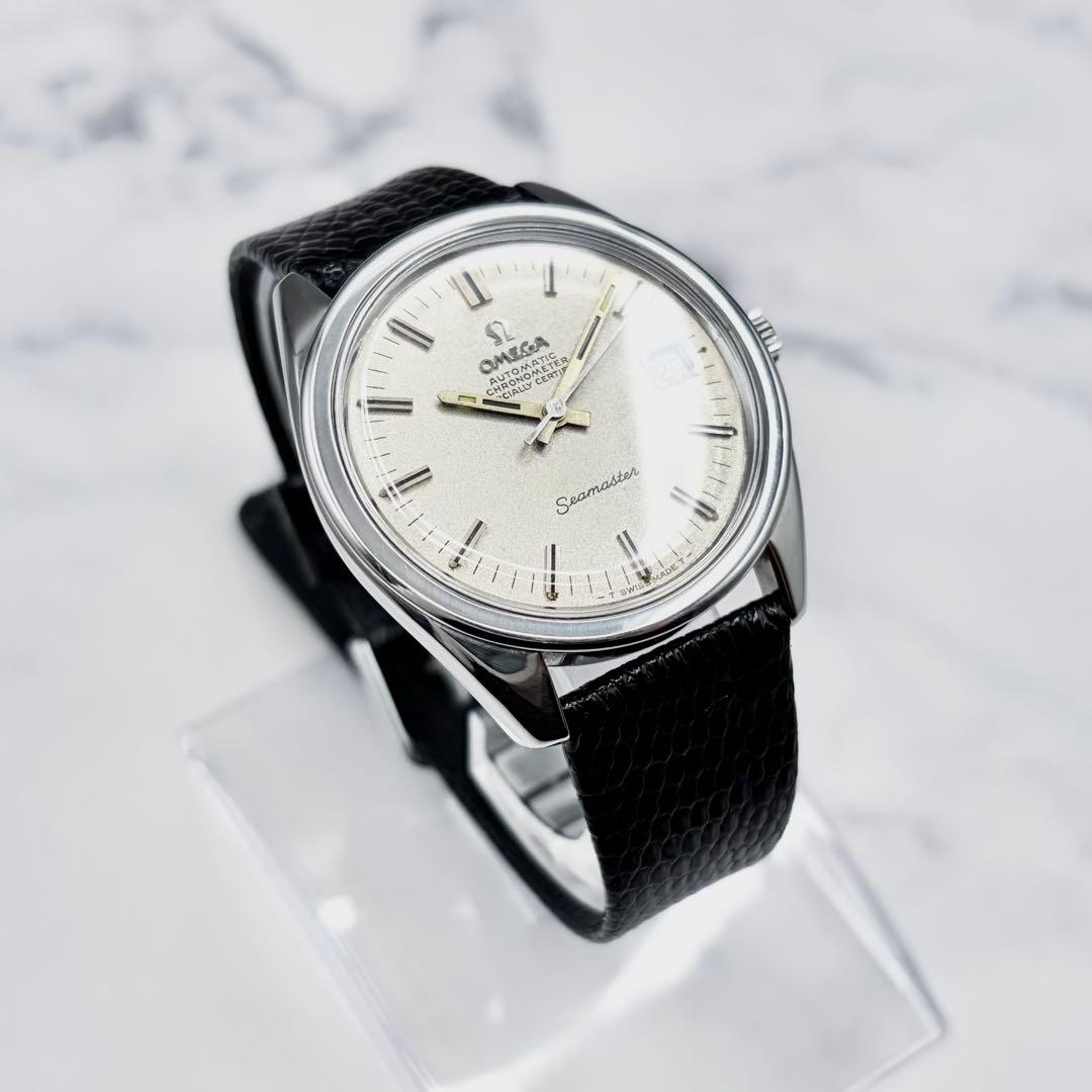 【美品／良稼働】オメガ シーマスター クロノメーター 自動巻き サンドブラスト