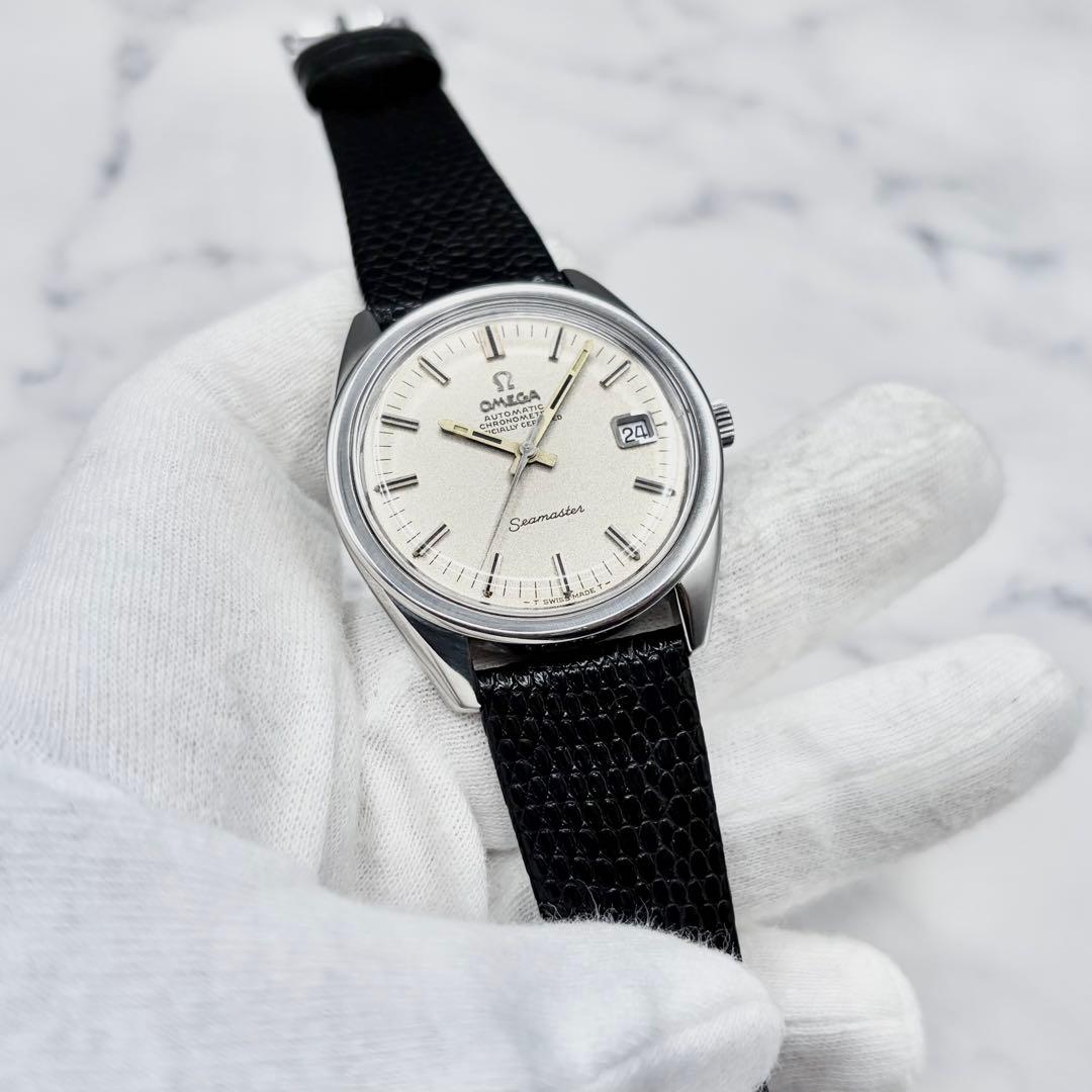 【美品／良稼働】オメガ シーマスター クロノメーター 自動巻き サンドブラスト