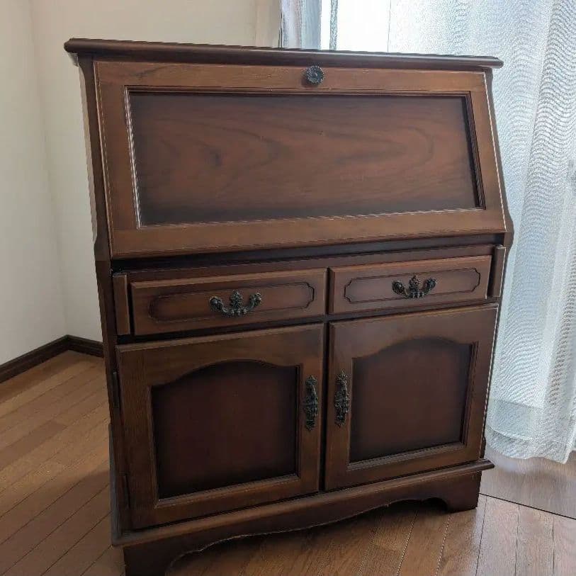 【カリモク】文机　木製アンティーク