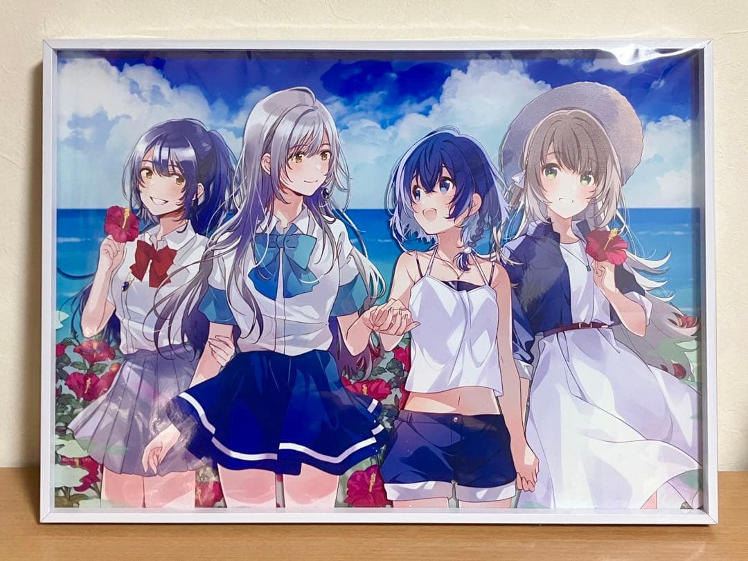 コラボ展 海の色を巡りに フライ×U35 描き下ろしイラスト 高級アクリルアート