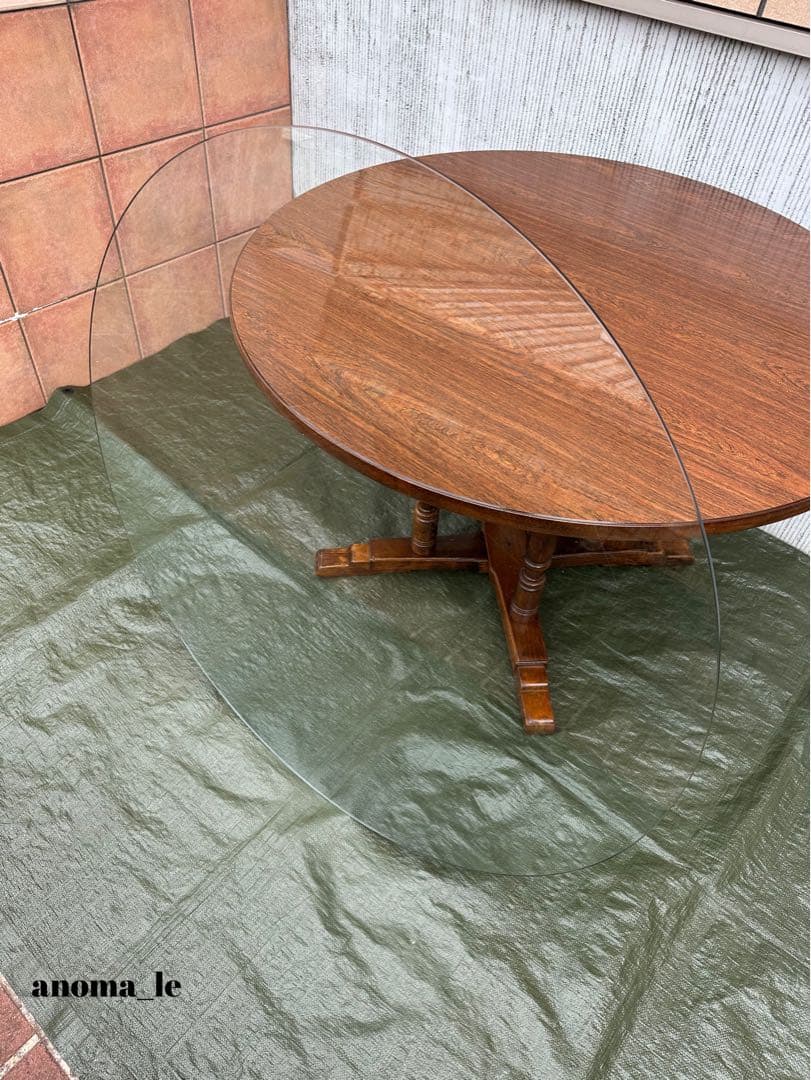 【ダイニングテーブル】飛騨産業　キツツキ　昭和レトロ　ジャパンヴィンテージ◎