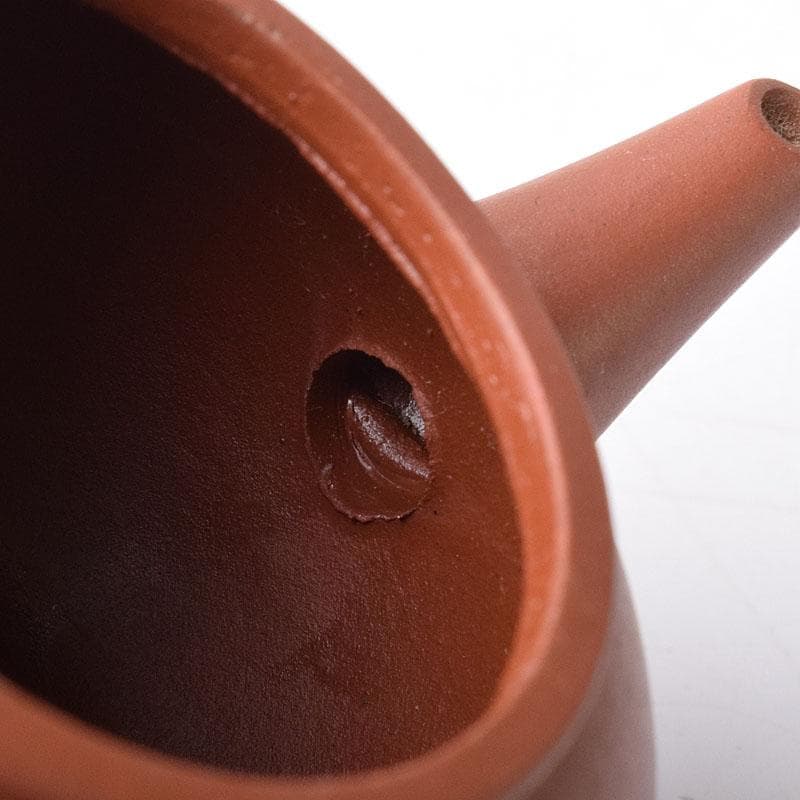 中国　荊渓恵孟臣製　 紫砂　朱泥　急須　茶壷　V　R8274