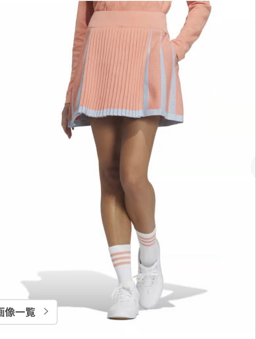 アディダス セットアップ プライムニット プリーツスカート 秋冬ゴルフウェア