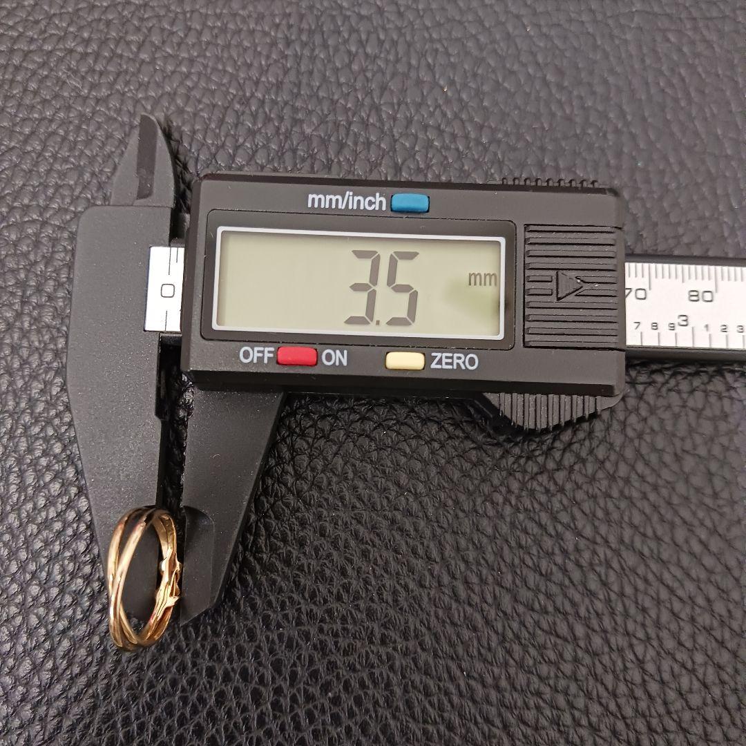 (C012013) K18 YG リング 指輪 4℃ ヨンドシー 約9-10号