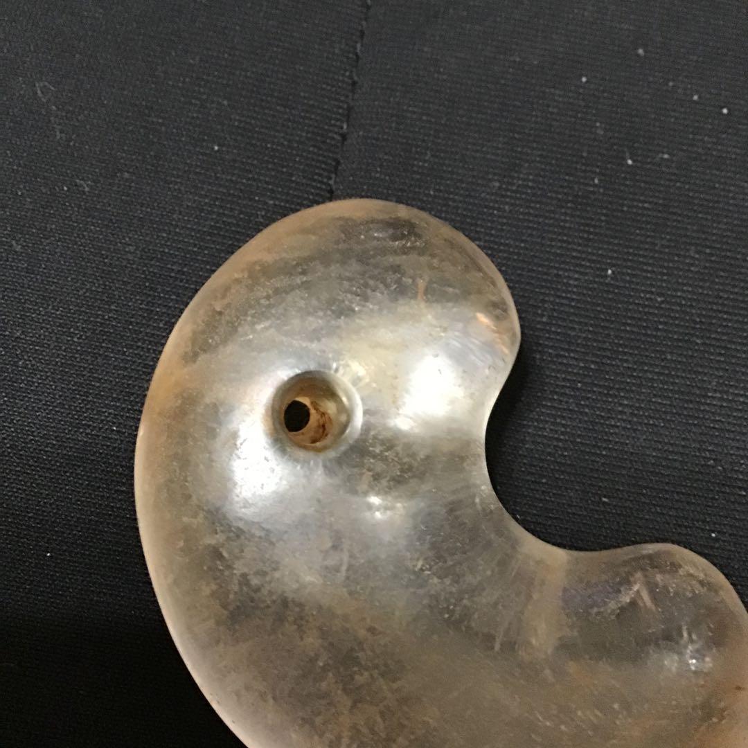 出土品　縄文時代　透明　水晶　大型勾玉　古代　浪漫　神話　コレクション
