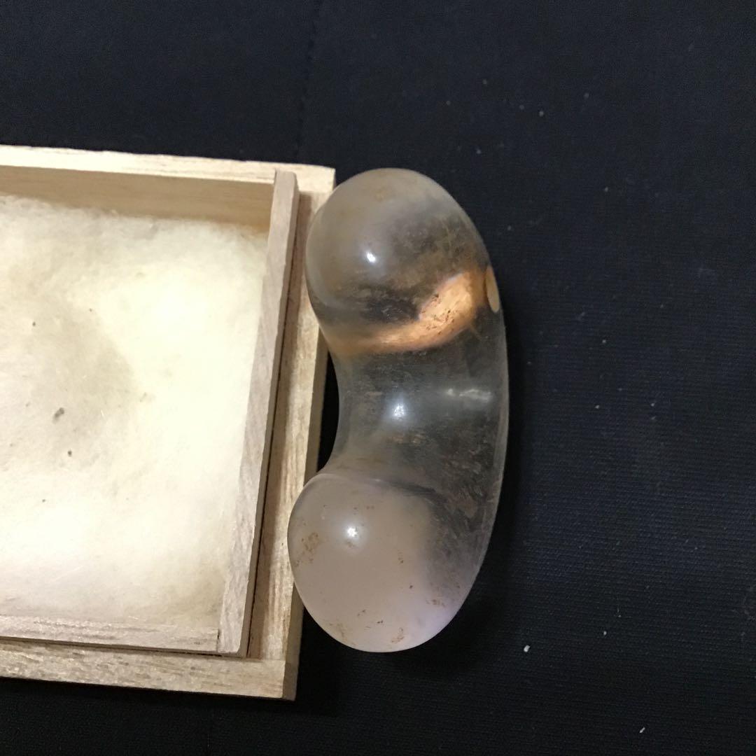 出土品　縄文時代　透明　水晶　大型勾玉　古代　浪漫　神話　コレクション