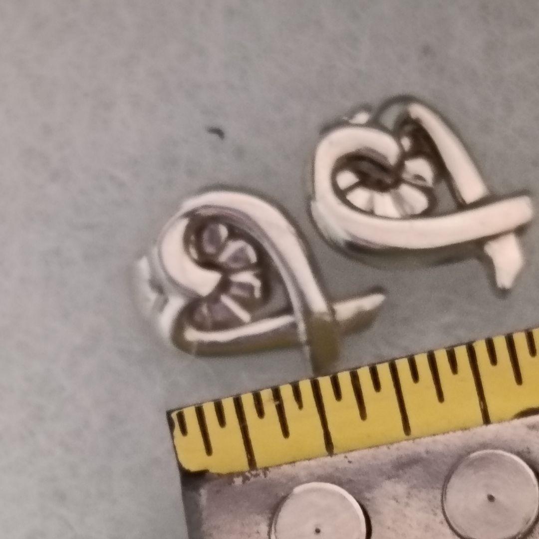 ティファニー　ラビングハート　スタッド　ピアス　シルバー　両耳　付属品なし