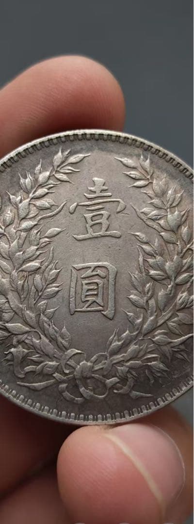 中国古銭・ 袁大頭・民国九年・壹圓銀貨・紀念幣・渡来銭・大型銀貨・硬貨