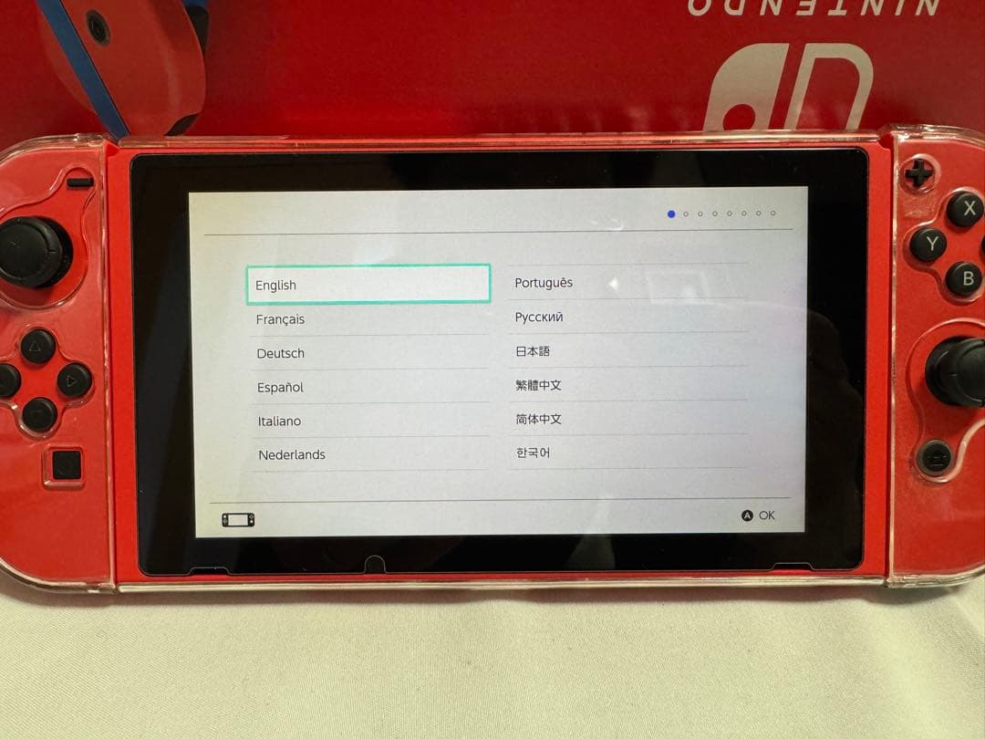 ☆美品☆Nintendo Switch マリオレッド×ブルー本体セット他