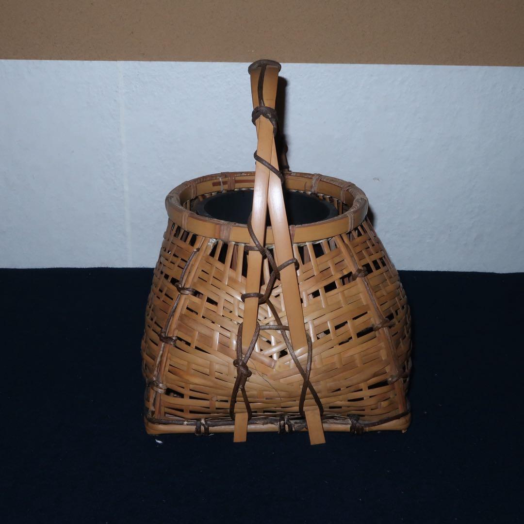 【茶道具】宗全籠　花入　桐箱付き