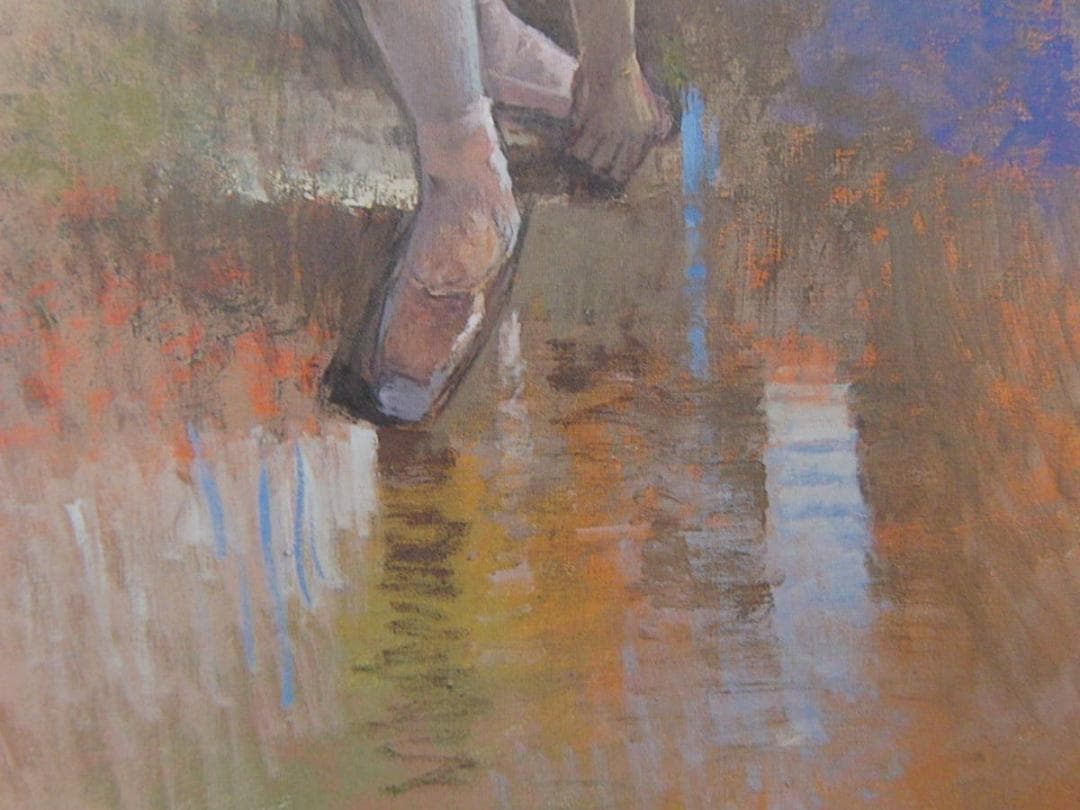 寺井重三、【レッスンの合い間’01】、希少な額装用画集より