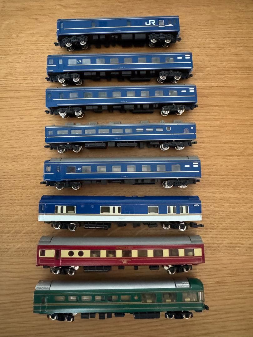 【ジャンク】24系25型客車 金帯 北斗星 夢空間 8両セット