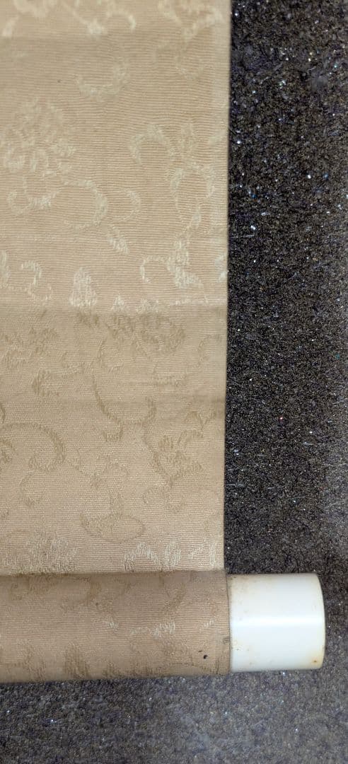 水墨画 鳥と松の風景 巻物