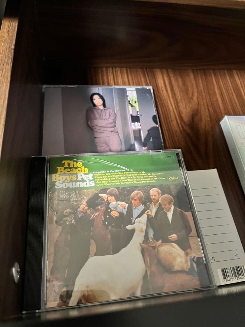 木製 レコードラック LP収納 濃いブラウン 楽天購入