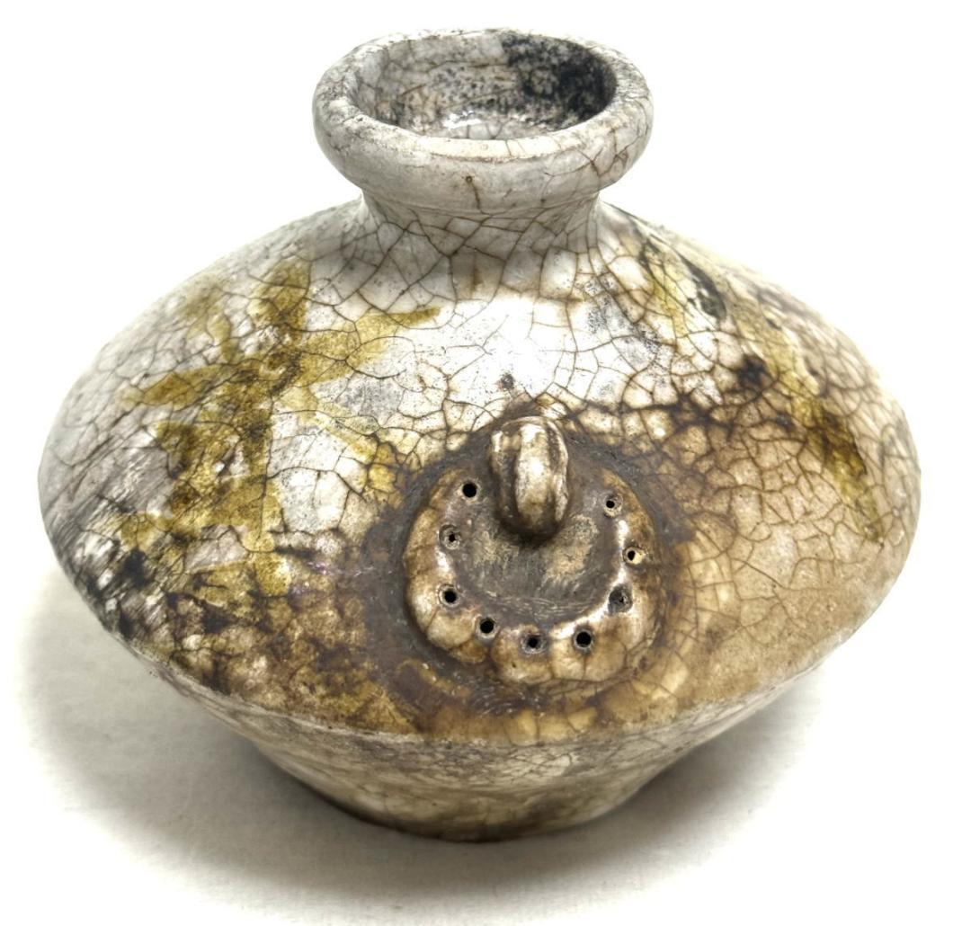 中国 双耳古壺 小壷 一輪生 時代物 古美術 ウブ品 入手困難 WWTT165