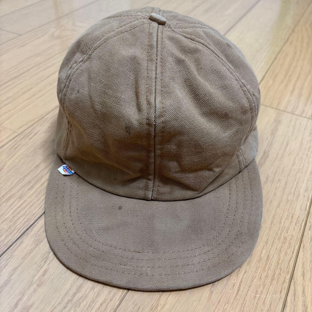 80s ディッキーズ チビタグ USA製 ダック地 キャップ Mサイズ
