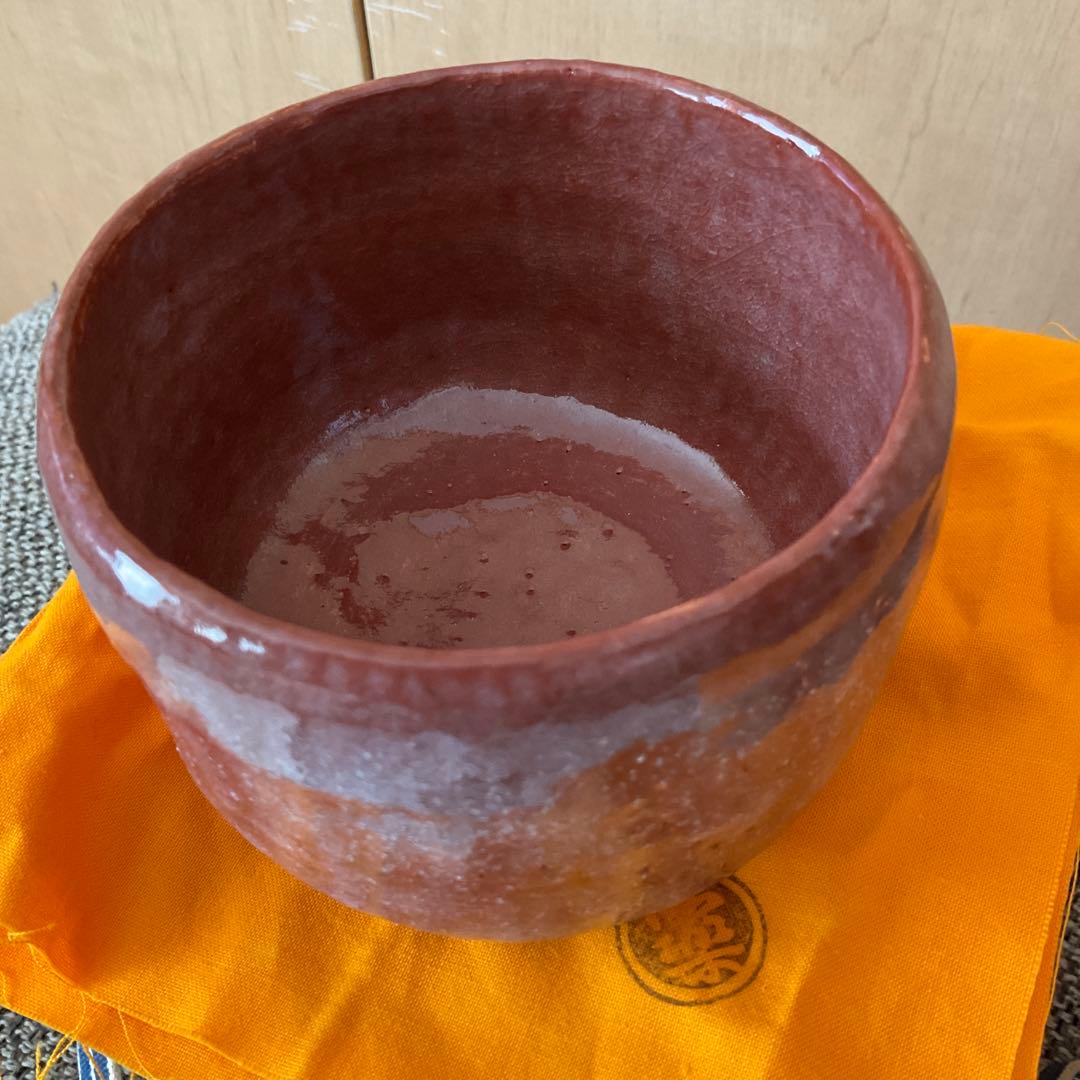 k*a様 楽焼 2点　佐々木 昭楽　長次郎　禿 & 二郎坊　写し　黒 赤 楽 茶